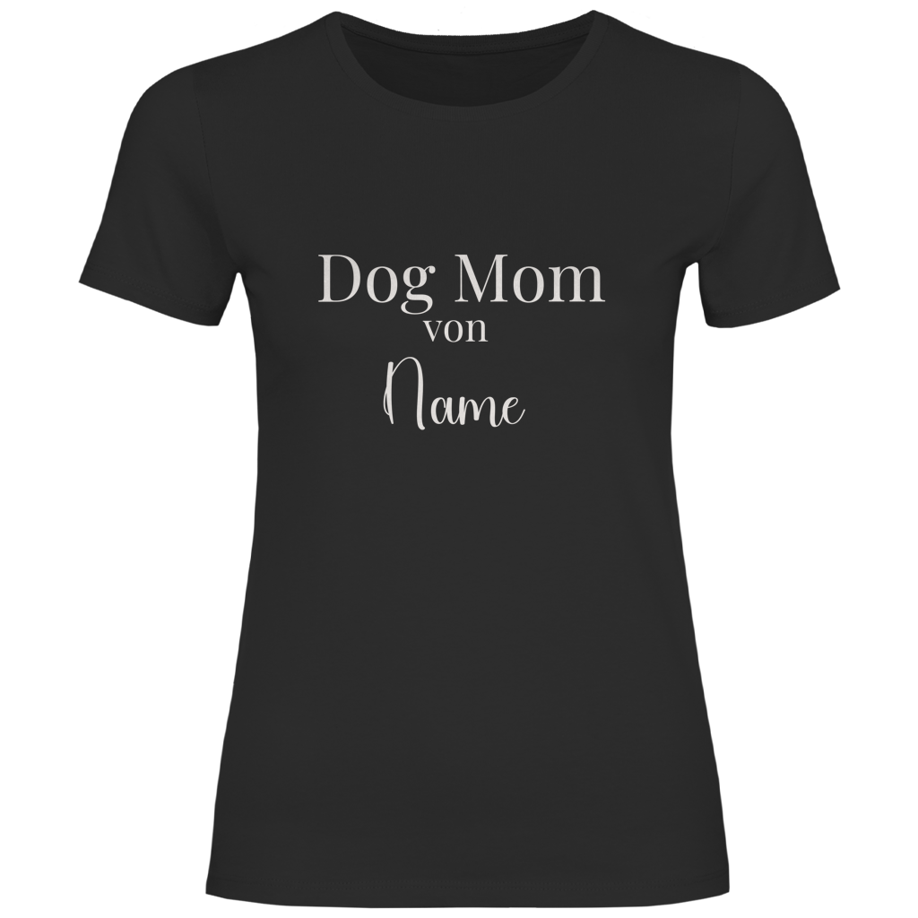 Personalisiertes Dog Mom T-Shirt für Damen