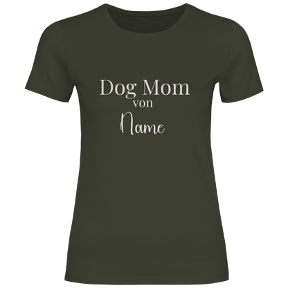 Personalisiertes Dog Mom T-Shirt für Damen