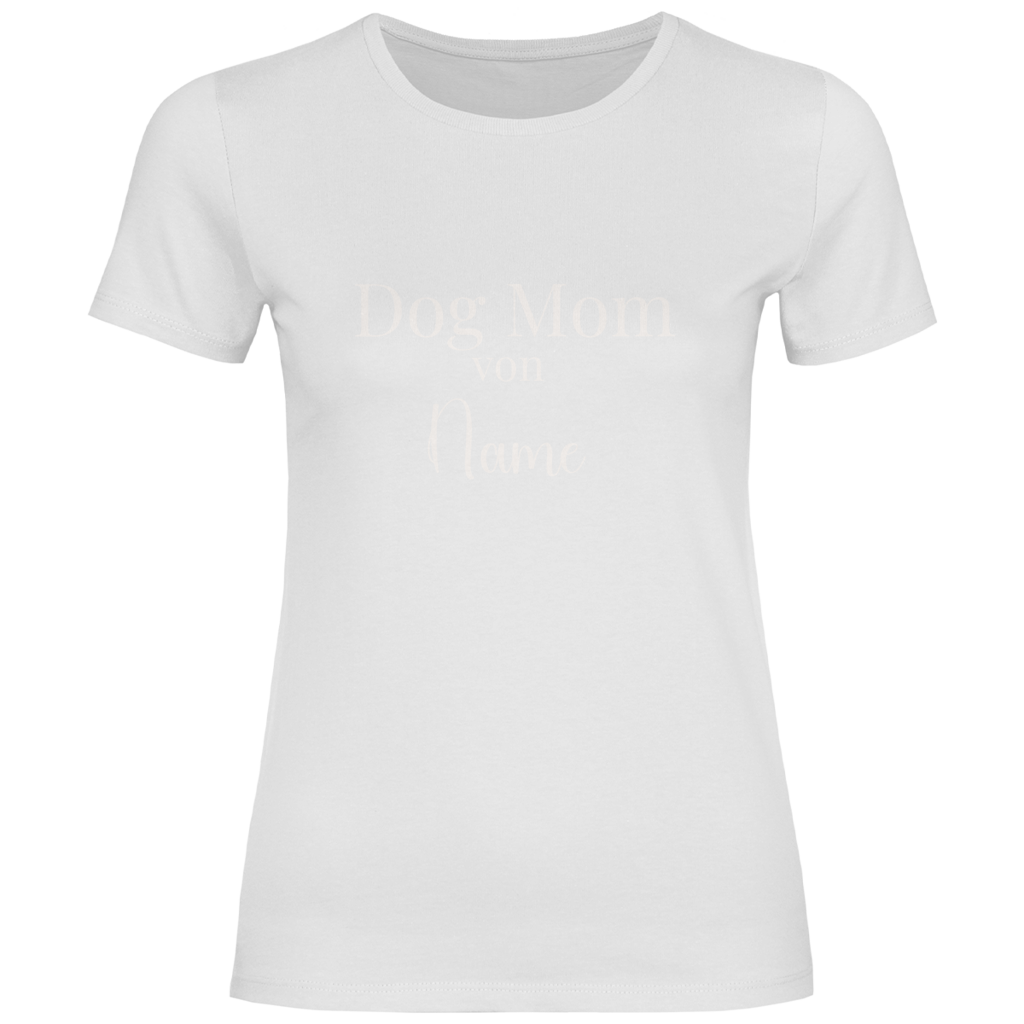 Personalisiertes Dog Mom T-Shirt für Damen