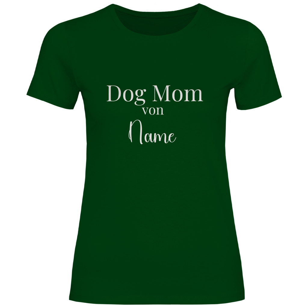 Personalisiertes Dog Mom T-Shirt für Damen