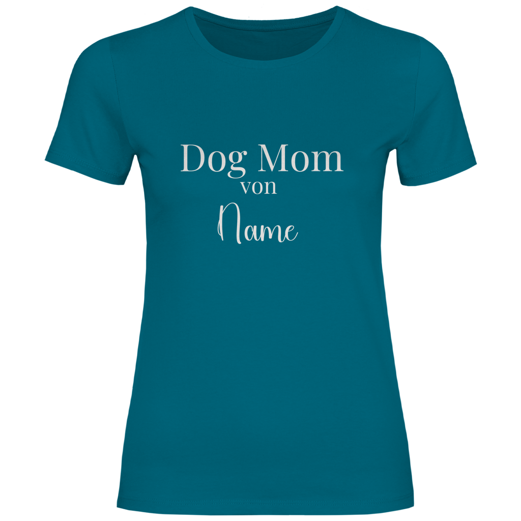Personalisiertes Dog Mom T-Shirt für Damen