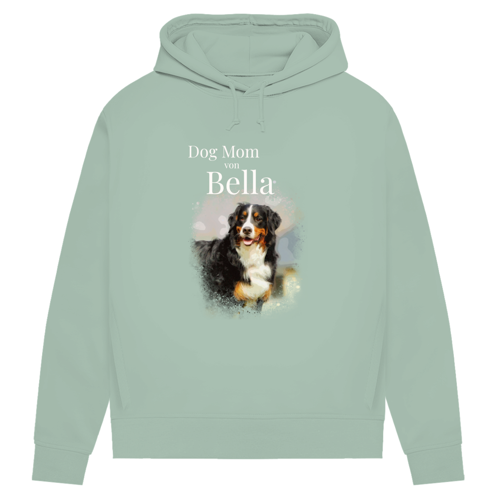 Personalisiertes Dog Mom Hoodie mit deinem Hund | Foto Aquarell Hoodie für Damen