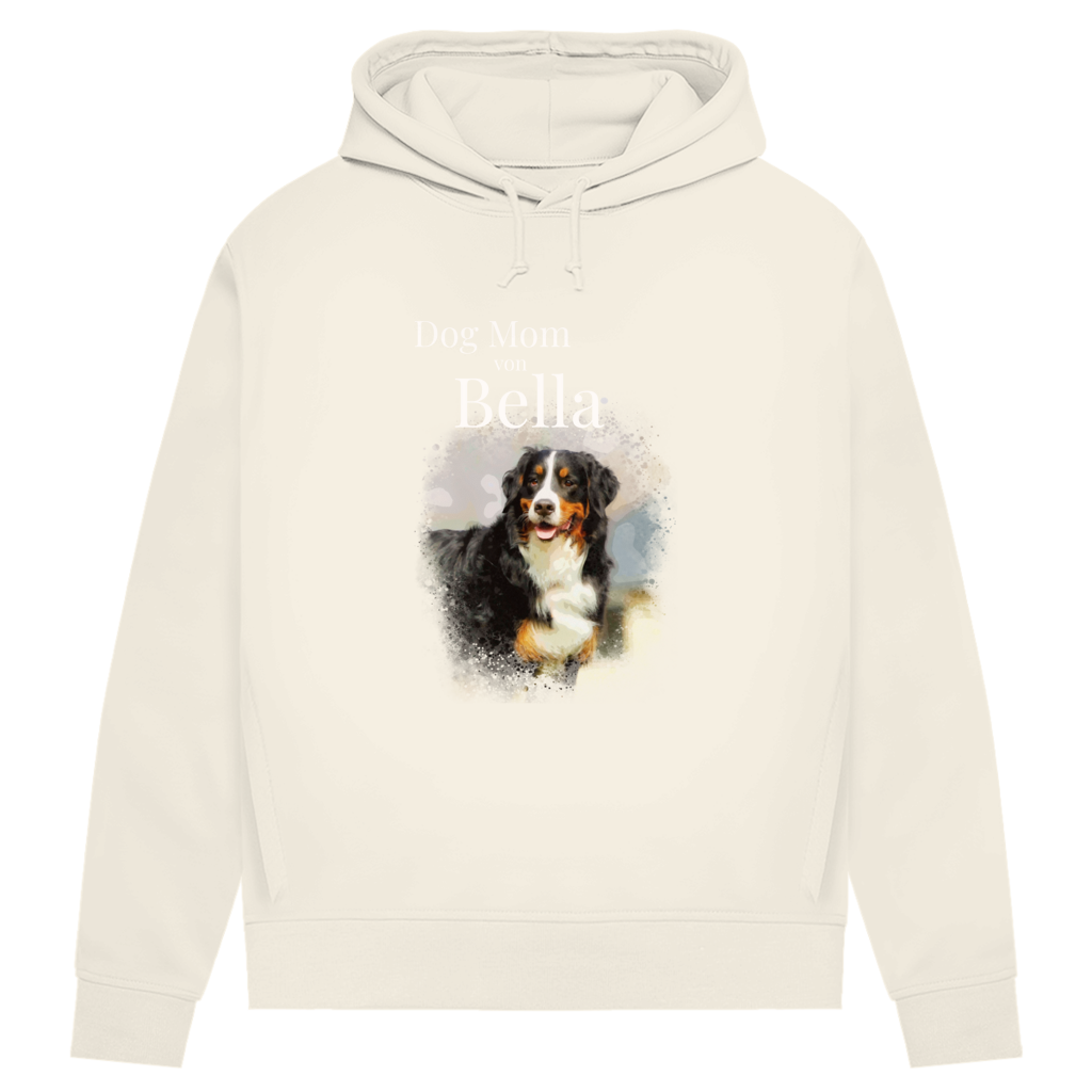 Personalisiertes Dog Mom Hoodie mit deinem Hund | Foto Aquarell Hoodie für Damen
