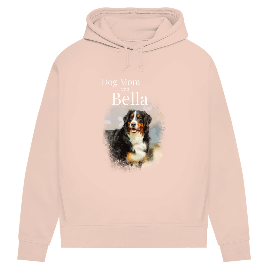 Personalisiertes Dog Mom Hoodie mit deinem Hund | Foto Aquarell Hoodie für Damen