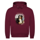 Personalisierter Hunde Hoodie für Herren mit Foto – Aquarell