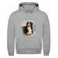 Personalisierter Hunde Hoodie für Herren mit Foto – Aquarell