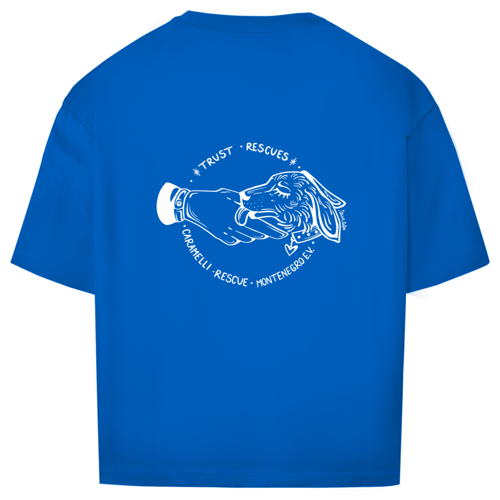 Trust Rescues - Oversize T-Shirt - Unisex | Caramelli | Beidseitig