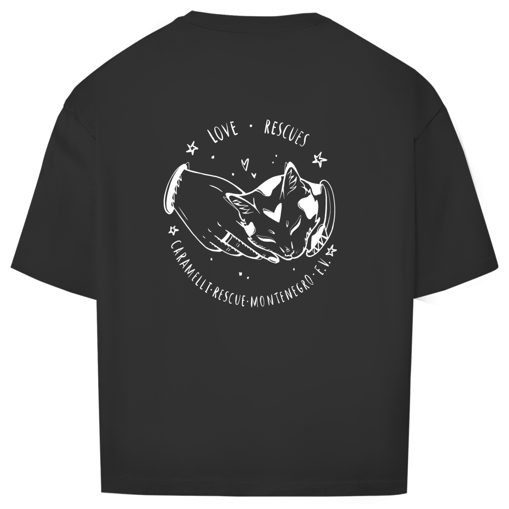 Love Rescues - Oversize T-Shirt - Unisex | Caramelli | Beidseitig