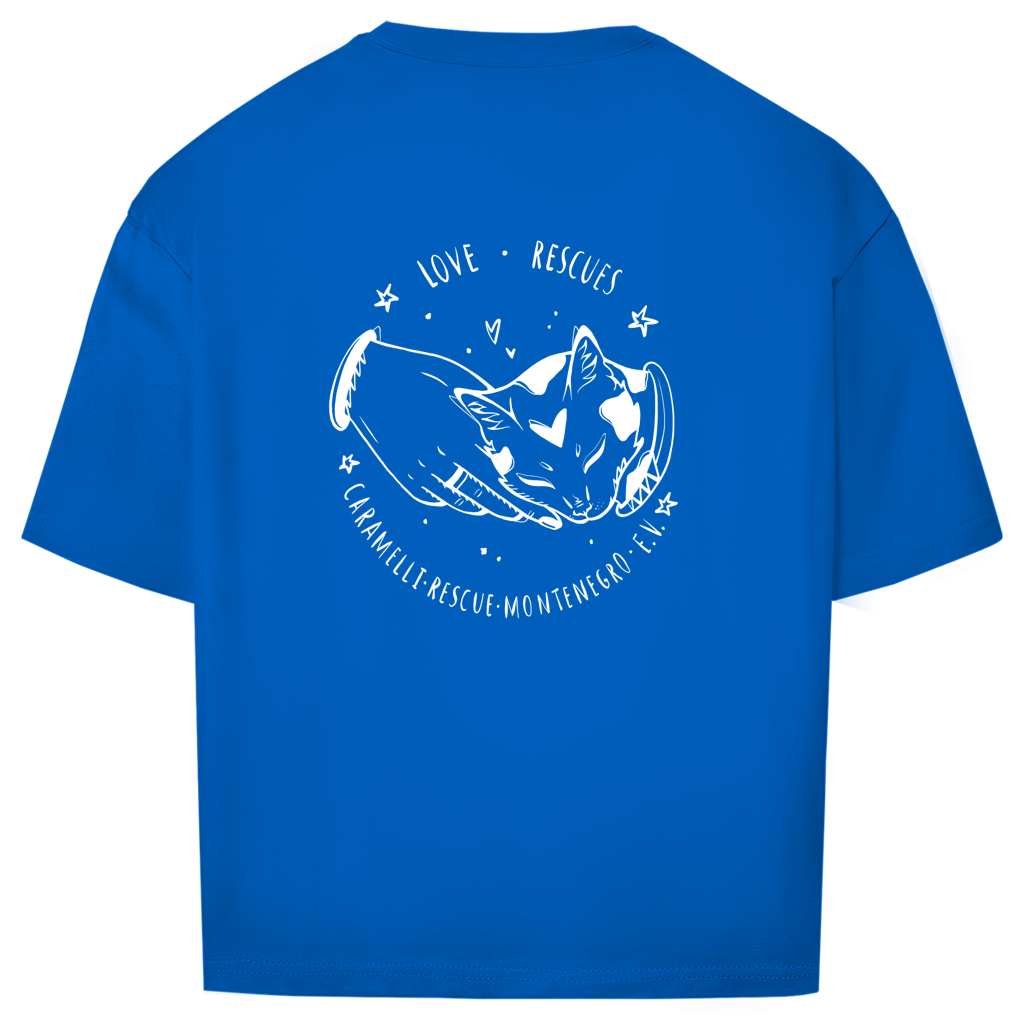 Love Rescues - Oversize T-Shirt - Unisex | Caramelli | Beidseitig