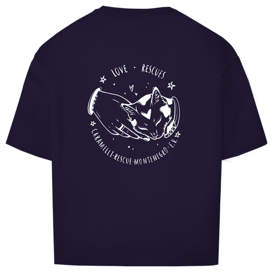 Love Rescues - Oversize T-Shirt - Unisex | Caramelli | Beidseitig