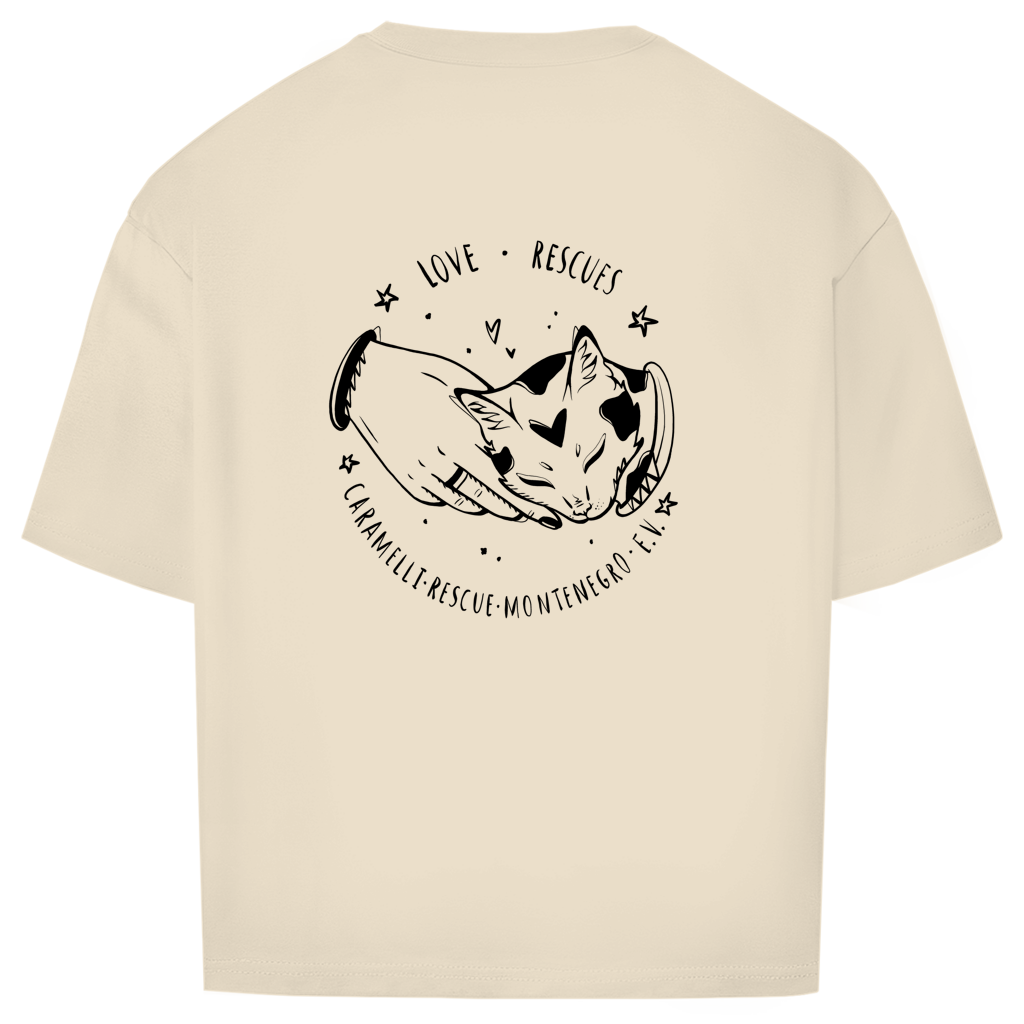 Love Rescues - Oversize T-Shirt - Unisex | Caramelli | Beidseitig