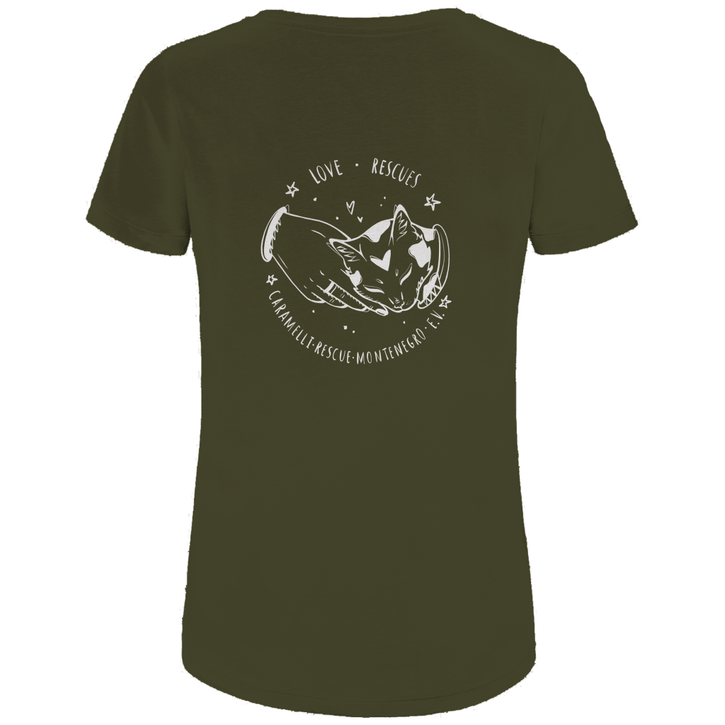 Love Rescues  - T-Shirt für Damen | Caramelli | Beidseitig
