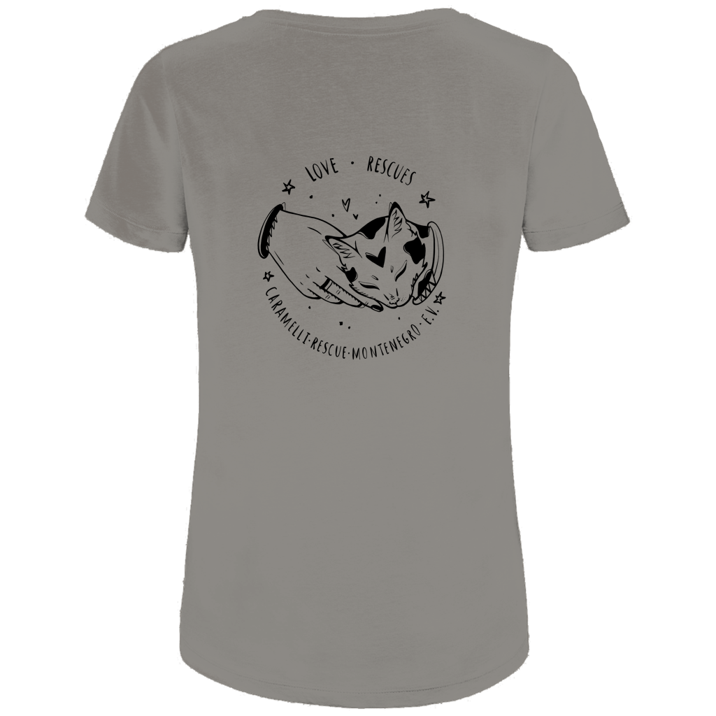 Love Rescues  - T-Shirt für Damen | Caramelli | Beidseitig