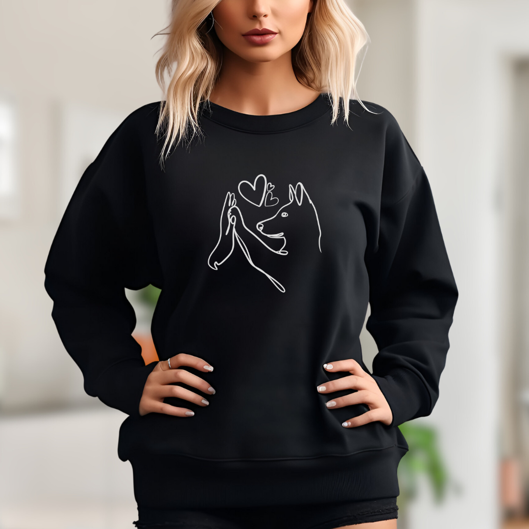 Wahre Liebe Stehohren - Sweatshirt für Damen