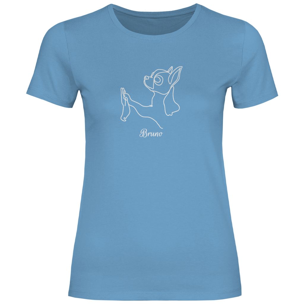 Chihuahua Team - T-Shirt für Damen - Dein Wunschtext