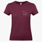 Labrador mit Herz - T-Shirt für Damen- Dein Wunschtext