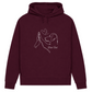 Wahre Liebe - Bio-Hoodie für Damen-Dein Wunschtext