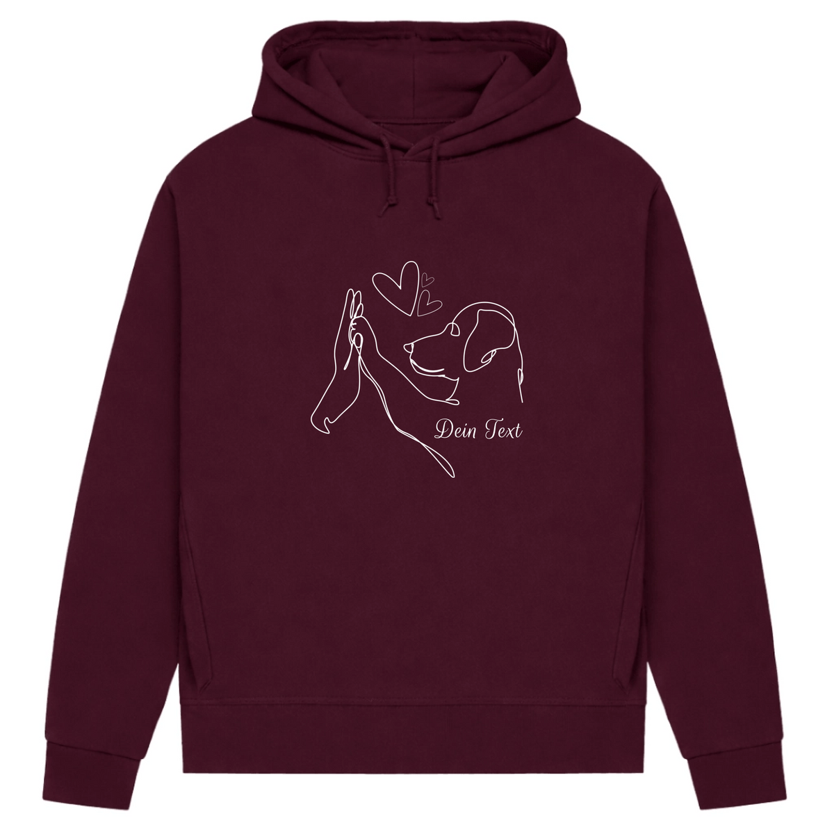 Wahre Liebe - Bio-Hoodie für Damen-Dein Wunschtext