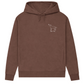 Labrador mit Herz- Bio-Hoodie für Damen-Dein Wunschtext
