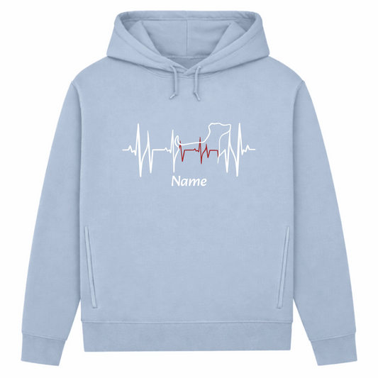 Lebenslinie- Bio-Hoodie für Damen | Personalisiert