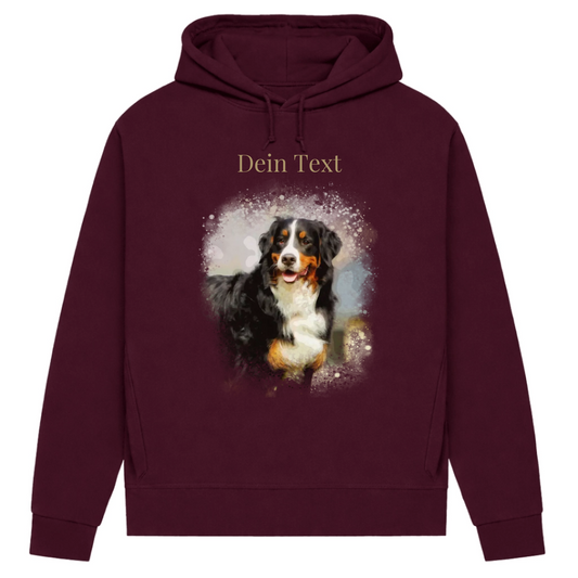Personalisiertes Hunde Bio-Hoodie für Damen mit Foto