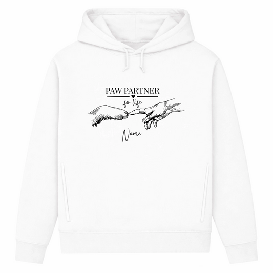 Paw Partner - Bio-Hoodie für Damen-Dein Wunschtext