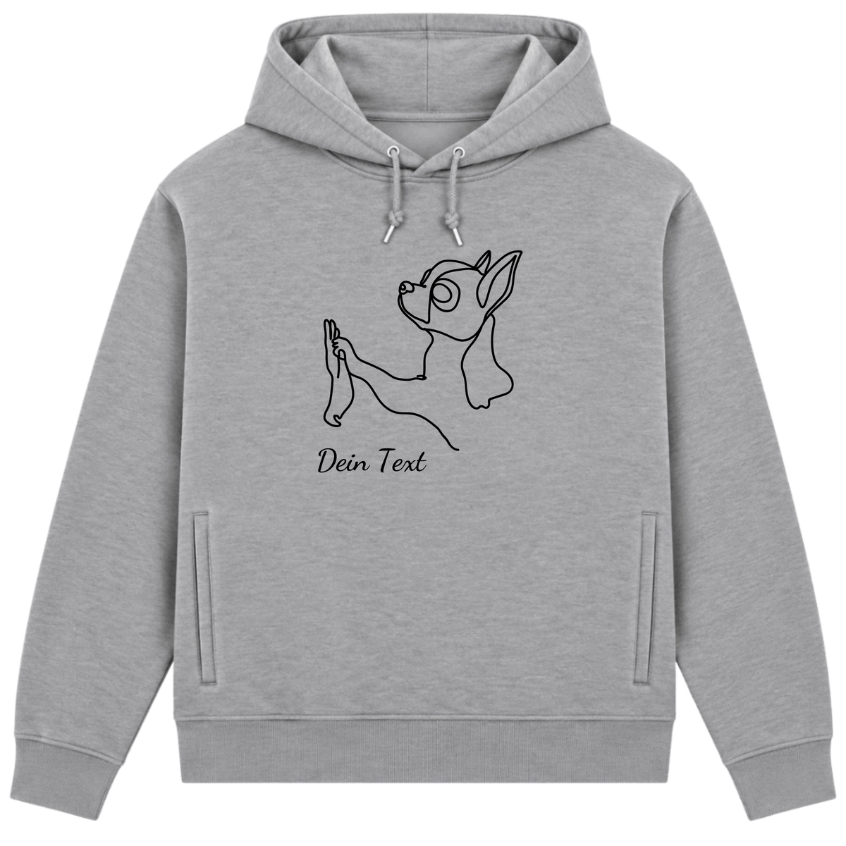 Chihuahua Team - Bio-Hoodie für Herren-Dein Wunschtext