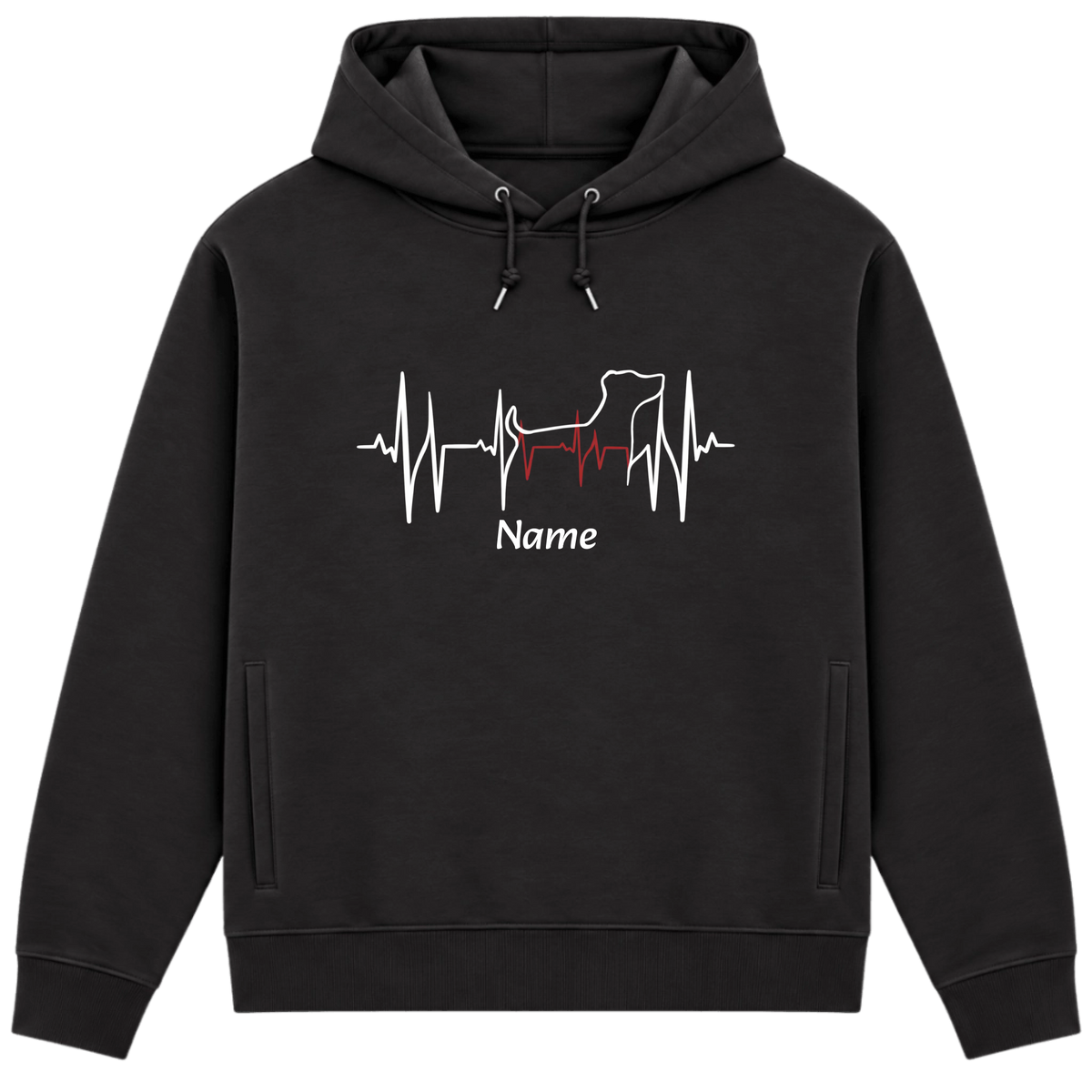 Lebenslinie - Bio-Hoodie für Herren | Personalisiert