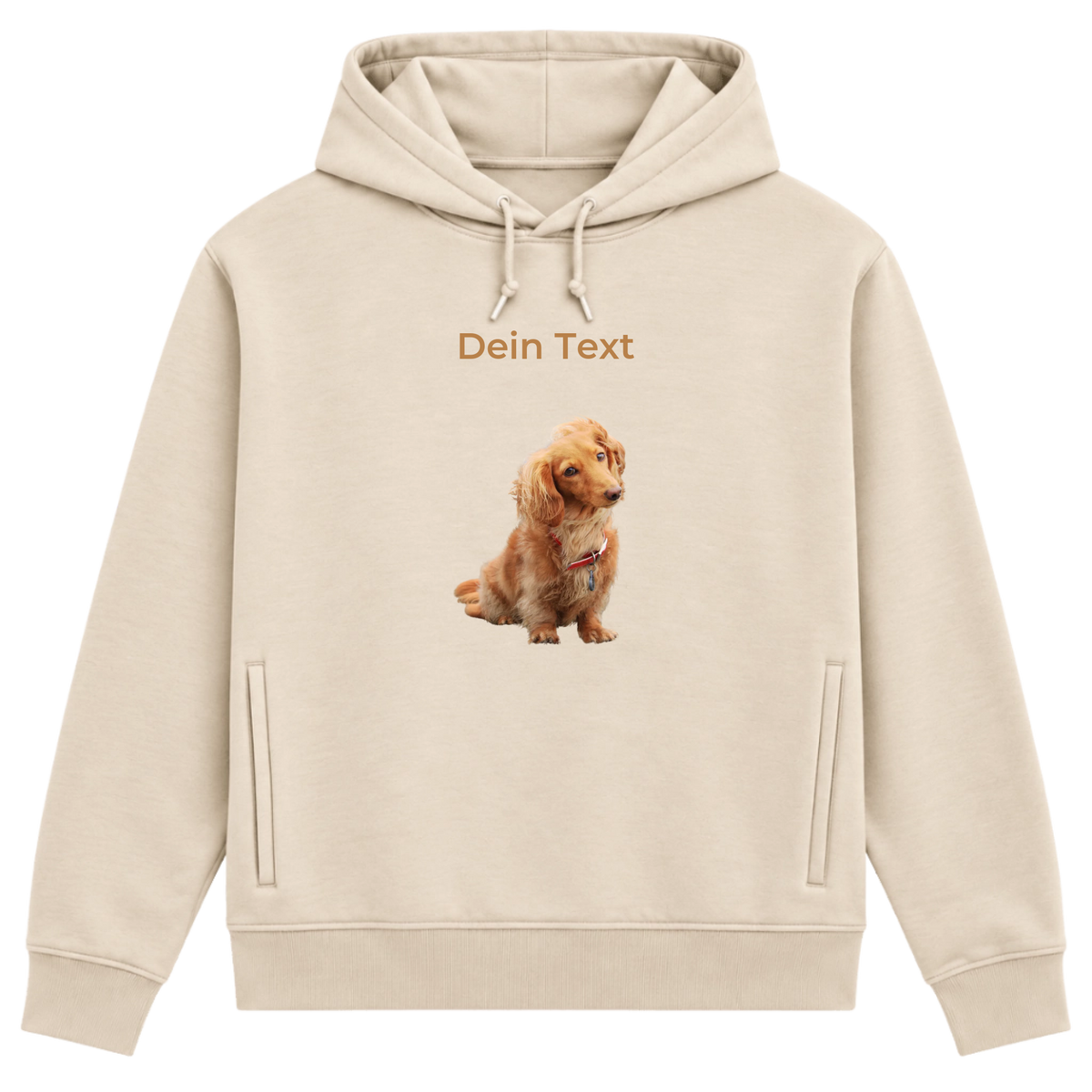 Hunde Bio-Hoodie für Herren mit Foto – Hintergrund wird entfernt