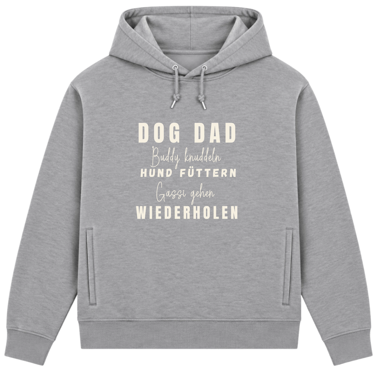 Dog Mom Lieblingshobby – personalisierbarer Herren Bio-Hoodie