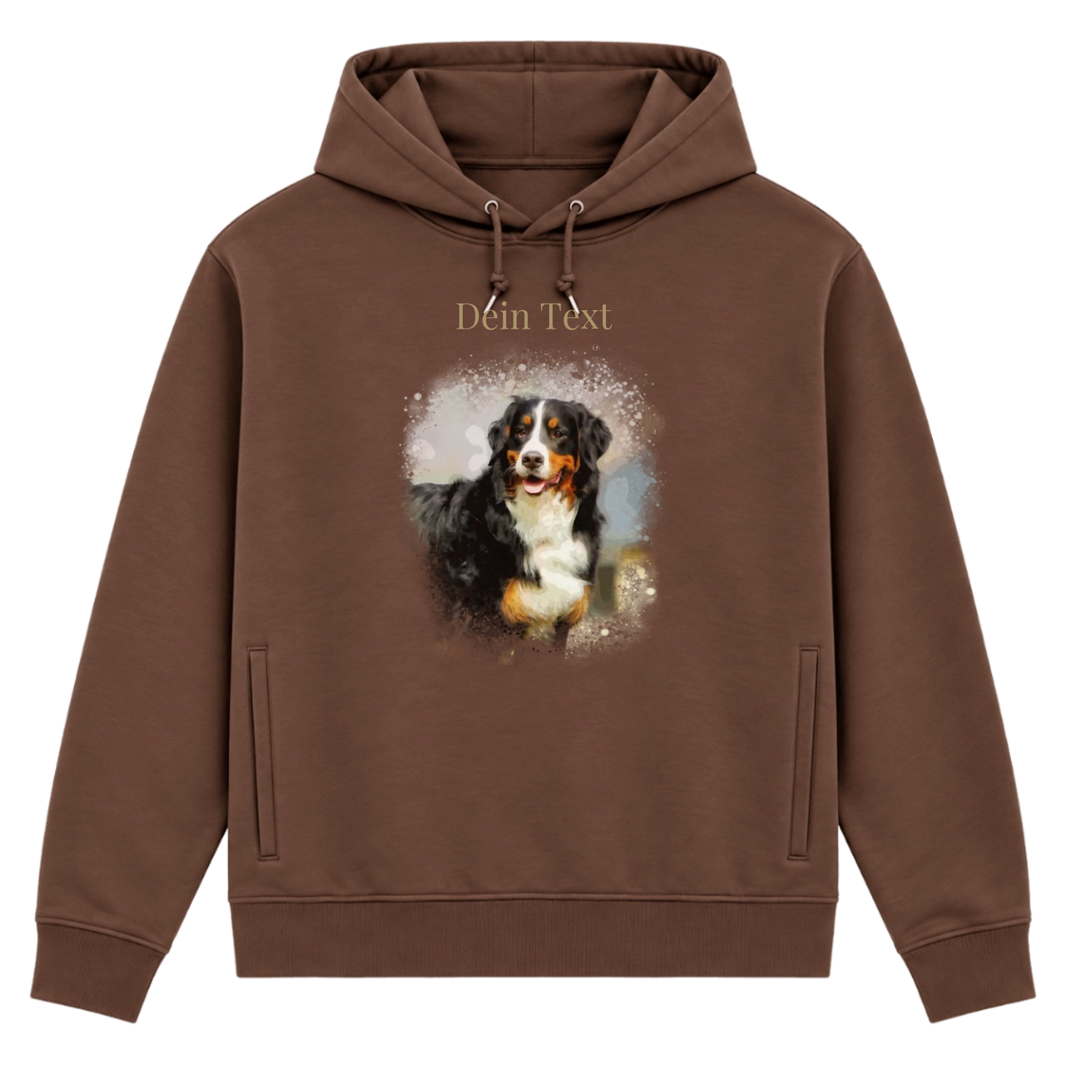 Personalisiertes Hunde Bio-Hoodie für Herren mit Foto