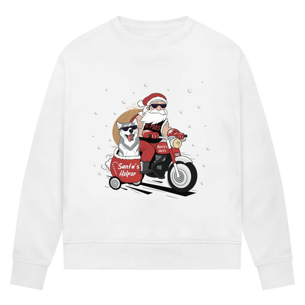 Biker Santa - Bio-Sweatshirt für Damen