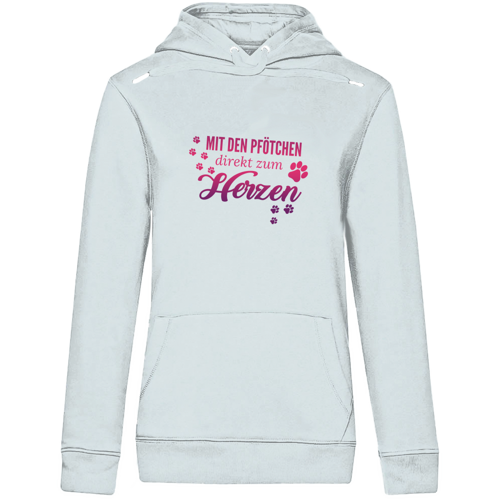 Direkt Zum Herzen - Bio-Hoodie für Damen