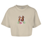 Flower Australian Shepherd - Oversize Crop Top für Damen