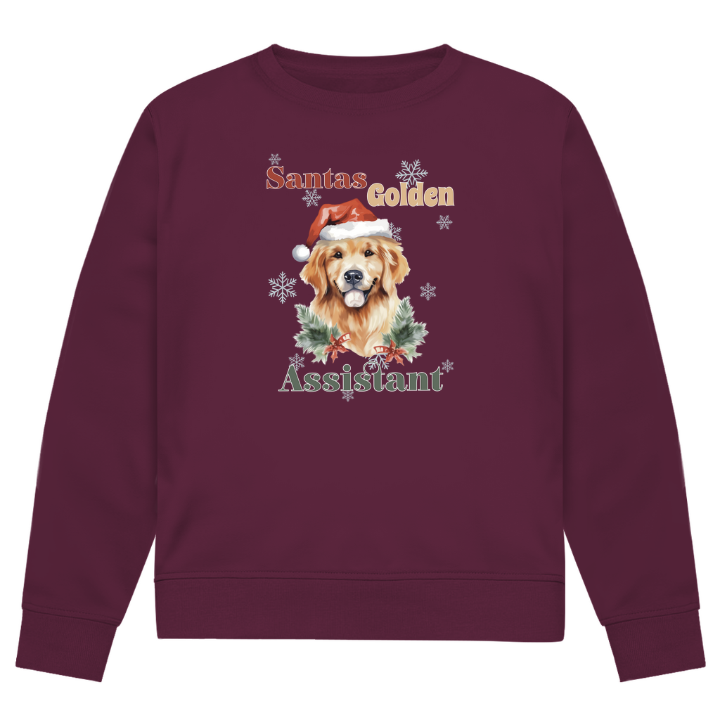 Santas Golden Assistant - Bio-Sweatshirt für Herren