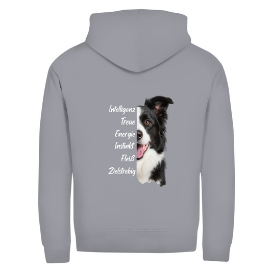 Border Collie- Zipper-Hoodie Unisex