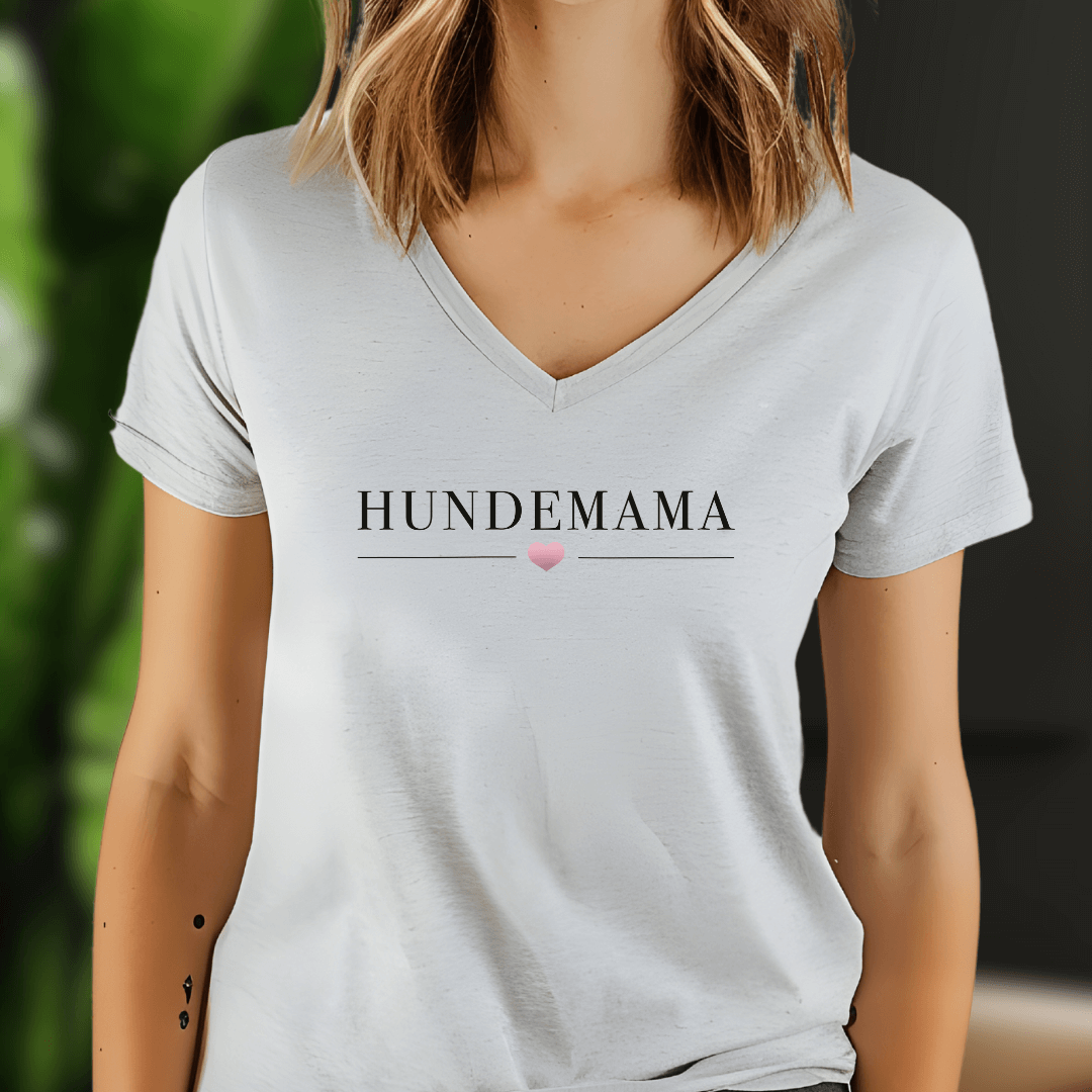 Hundemama - V-Shirt für Damen