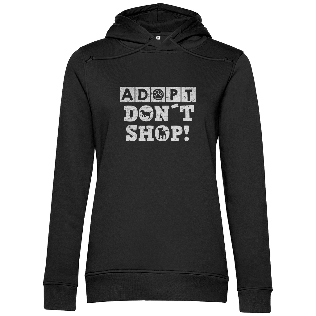 Adopt don't shop - Bio-Hoodie für Damen