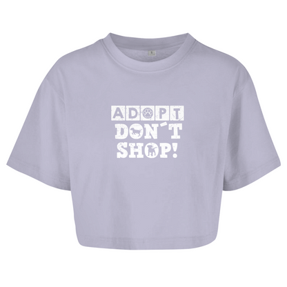 Adopt Don't Shop - Oversize Crop Top für Damen