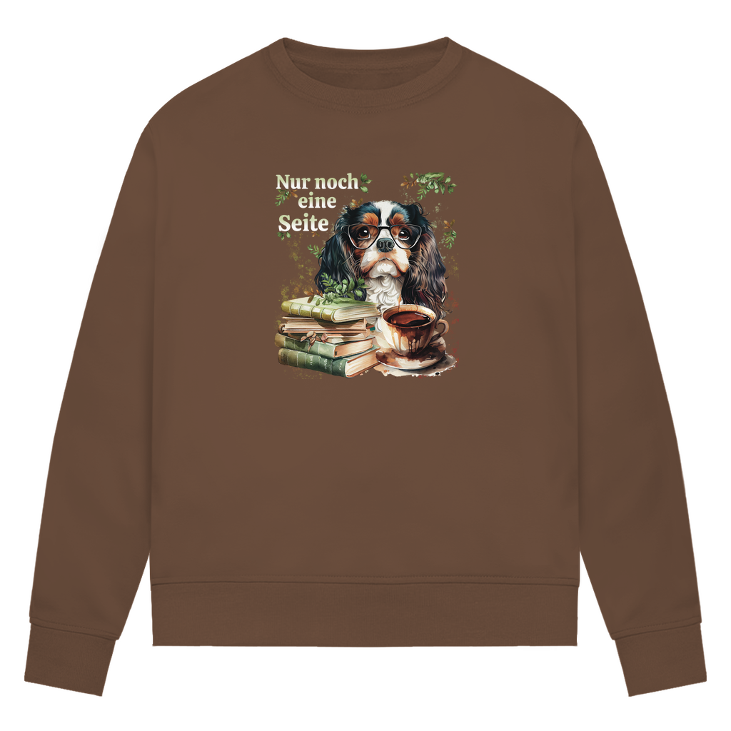 Bücherwurm - Bio-Sweatshirt für Damen