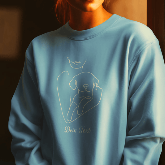  Bio-Sweatshirt für Damen mit Hund