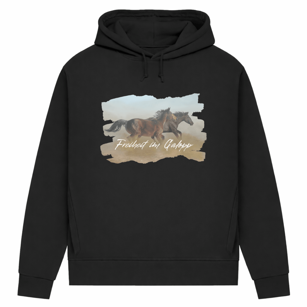 Freiheit im Galopp – Hoodie aus Bio-Baumwolle für Damen