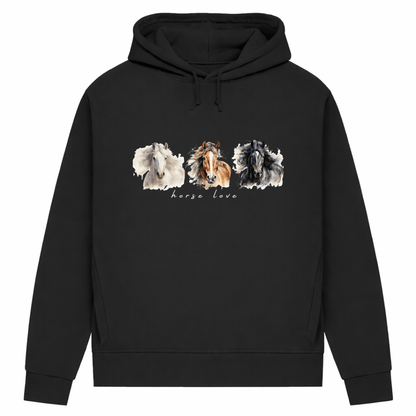Horse Love – Hoodie aus Bio-Baumwolle für Damen