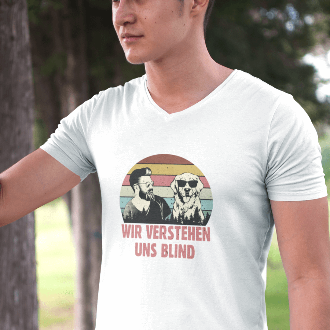 Wir Verstehen Uns Blind - V-Shirt für Herren