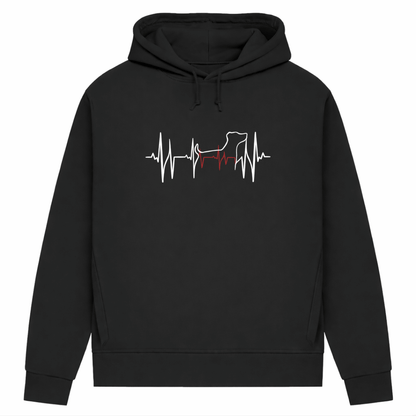 Lebenslinie – Hoodie aus Bio-Baumwolle für Damen