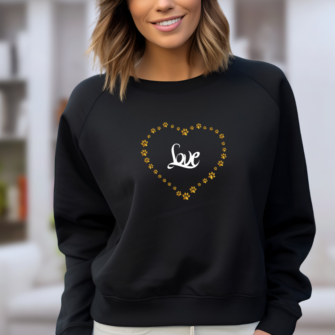 Pfötchenherz - Sweatshirt für Damen