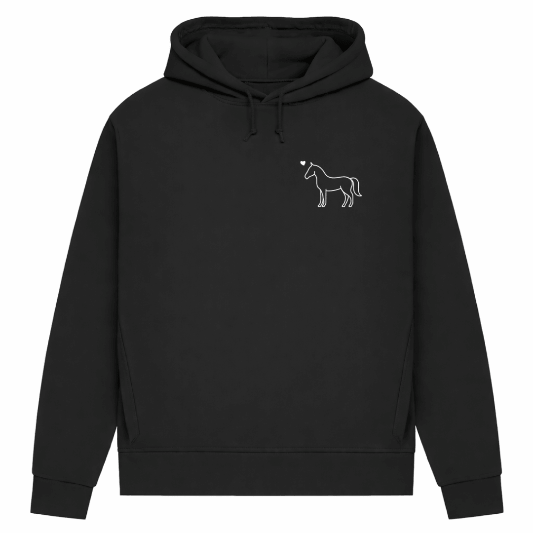Eleganz mit Herz – Hoodie aus Bio-Baumwolle für Damen