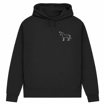 Eleganz mit Herz – Hoodie aus Bio-Baumwolle für Damen