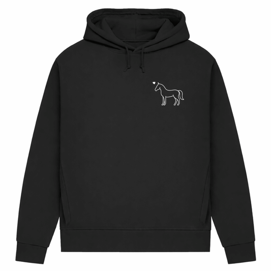 Eleganz mit Herz – Hoodie aus Bio-Baumwolle für Damen