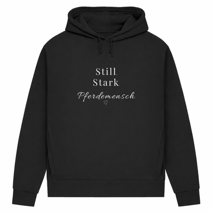 Still. Stark.Pferdemensch – Hoodie aus Bio-Baumwolle für Damen